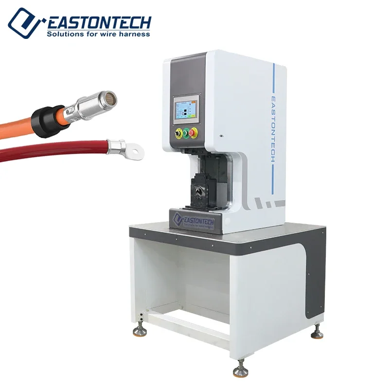 EW-5390  Servo Motor 30T Electrical Hexagonal Terminal Crimping Machine semi automatic wire crimper