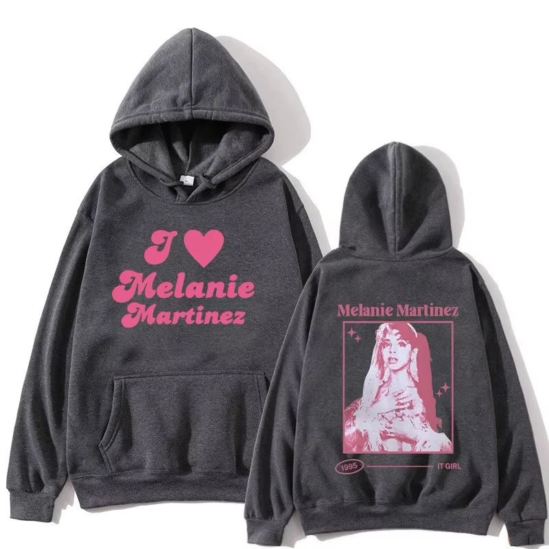 ميلاني مارتينيز بوابات جولة 2023 الرجال النساء طويلة الأكمام هوديي سستة الجرافيك البلوز Y2K نمط معطف غير رسمي لجميع الفصول #4