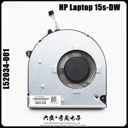 L52034-001 FOR HP Laptop 15s-dw 15-dw 15s-dw0002tx 15s-dw0006tx 15-DW0083wm 15-DW1020wm 15-DW1083wm CPU COOLING FAN