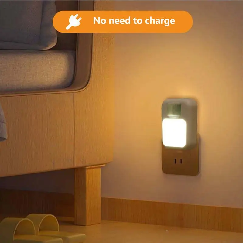

Plug In Motion Sensor Night Light Motion Sensor Lamps Indoor Plug In Adjustable Brightness Table Lamp For Kids Room Kitchen