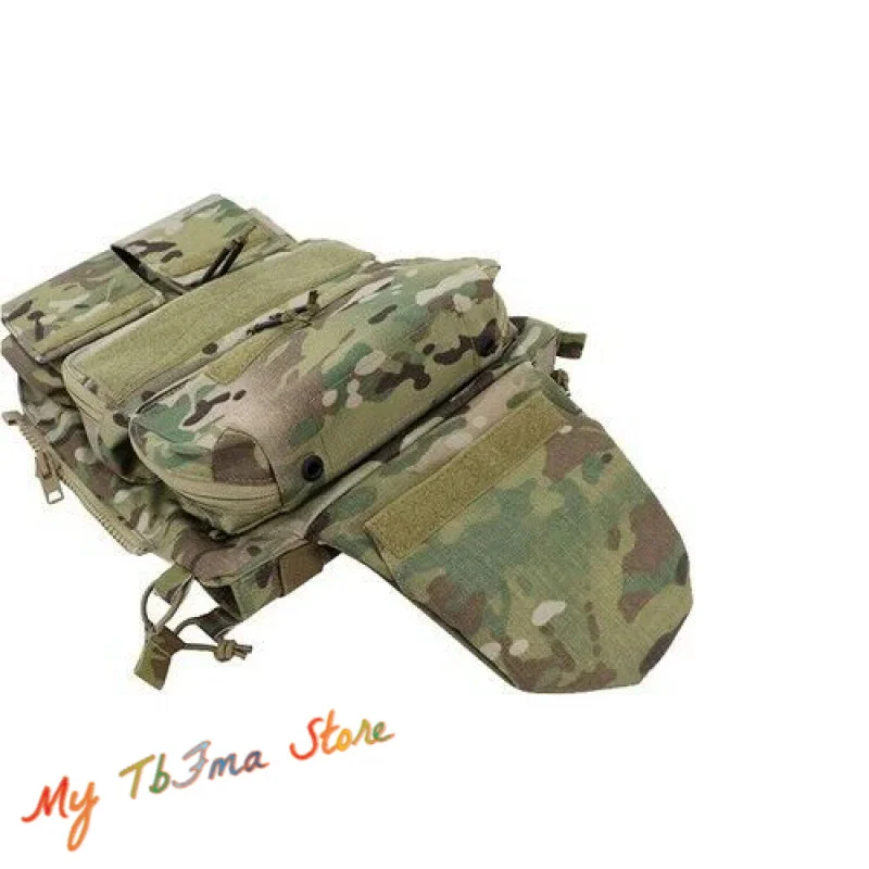 SUNSNOW New Tactical Zip-On Panel Zipper Back Panel Attachment Pouch Storage Bag For JPC 2.0 AVS Vest