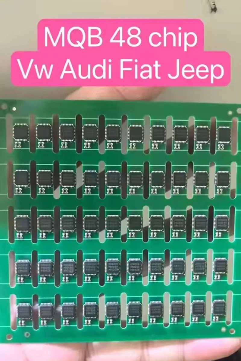 KEYECU OEM/Aftermarket MQB48 Chip Megamos AES Transponder Chip Anti-Theft Chip for Fiat 500X Jeep Renegade VW Golf Remote Keys