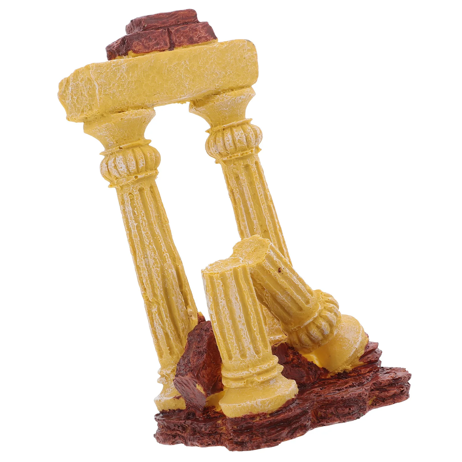 

Roman Column Aquarium Decor Resin Craft Roman Pillar Fish Tank Landscape Decoration Betta Goldfish Tank Ornament