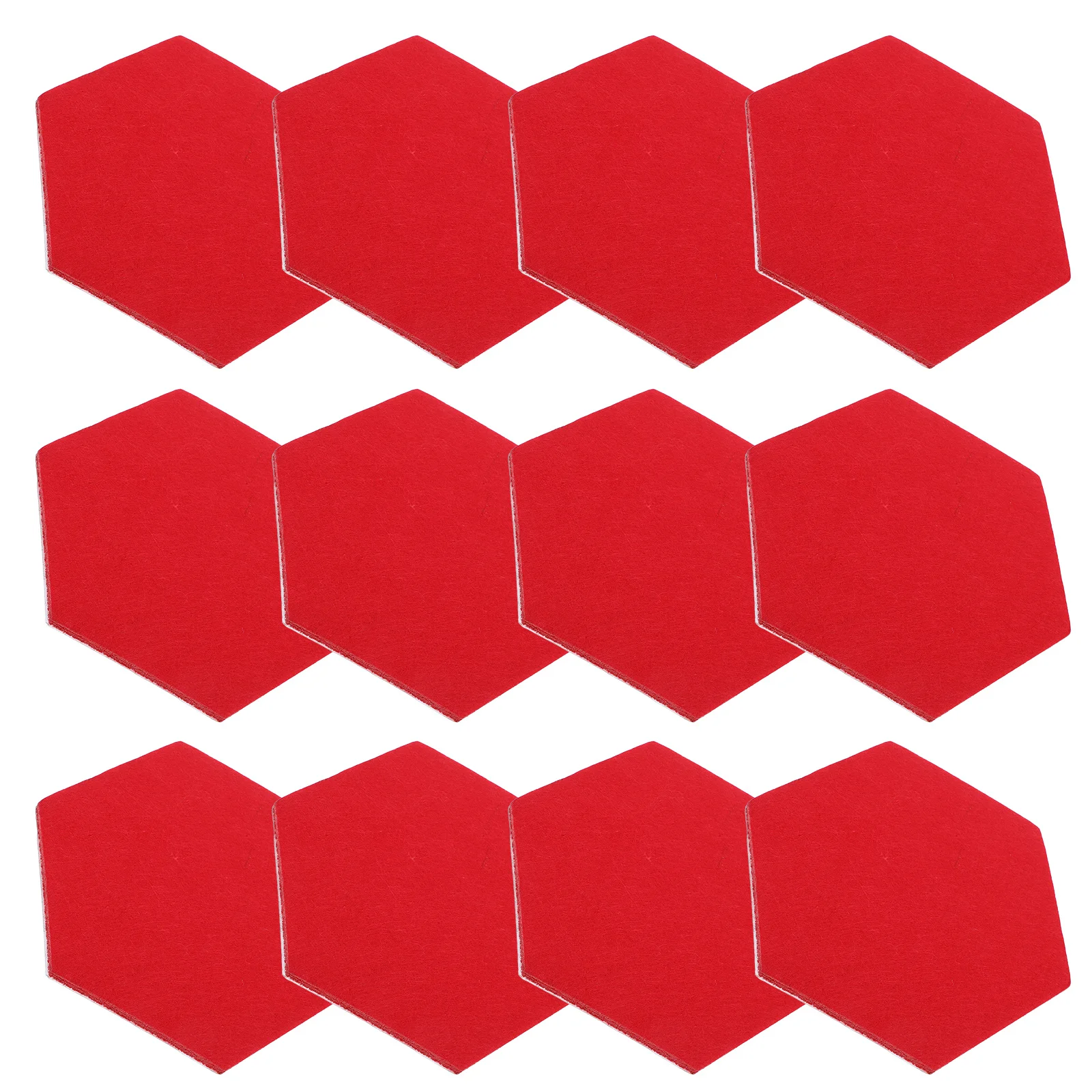 12pçs telhas de parede de feltro hexagonal, painéis acústicos autoadesivos para casa, escritório, sala de estar, quadro de avisos de feltro, pino decorativo, memo