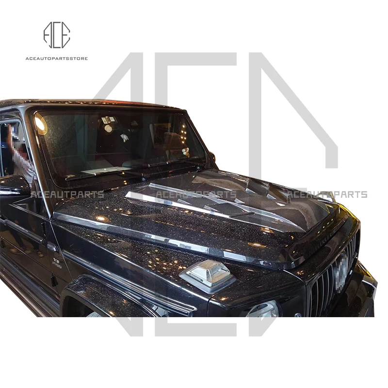 Dry Carbon Fiber Hood for Mercedes Benz G class W464 W463A G63 G65 G500 Perfect MBJ Style Carbon Fiber Hood Fitment