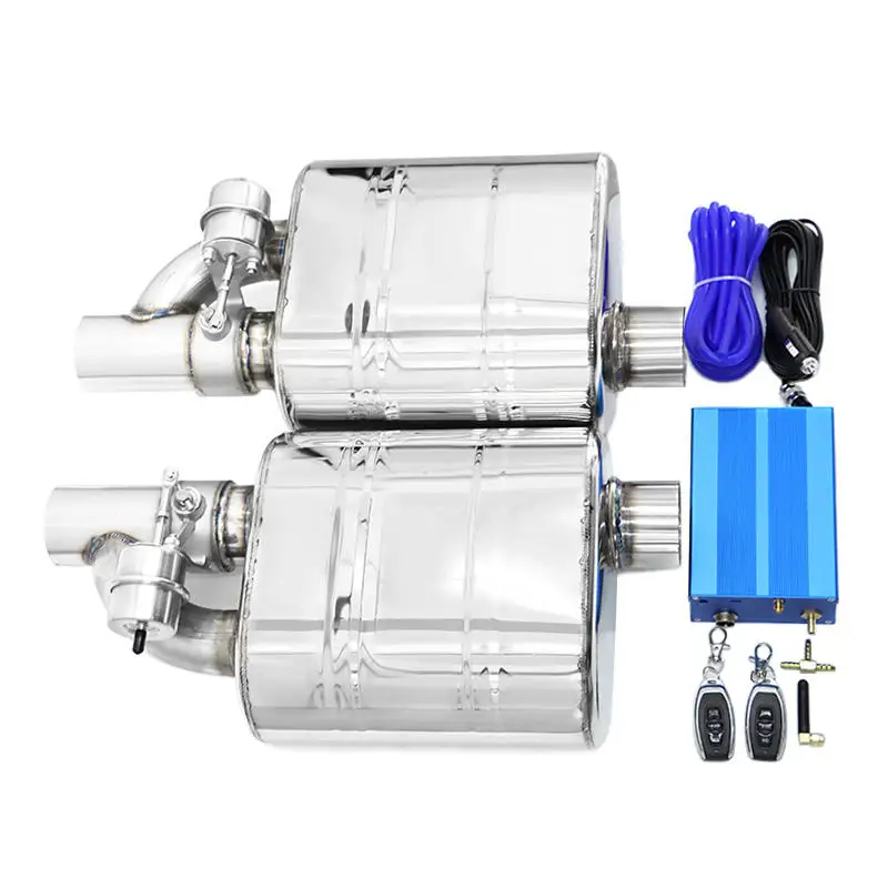 Hot Sale Universal Valved Muffler Valvetronic Exhaust Electronic Vacuum Car Exhaust Tips Pipe Valves Kit