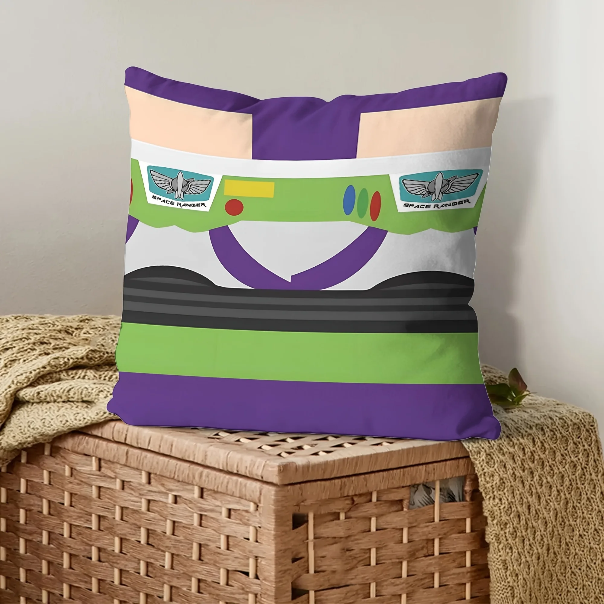 1pc, Space Rangers Themed Pillow Cover, Cartoon Style Home Decor, Sofa Decoration, Bedding