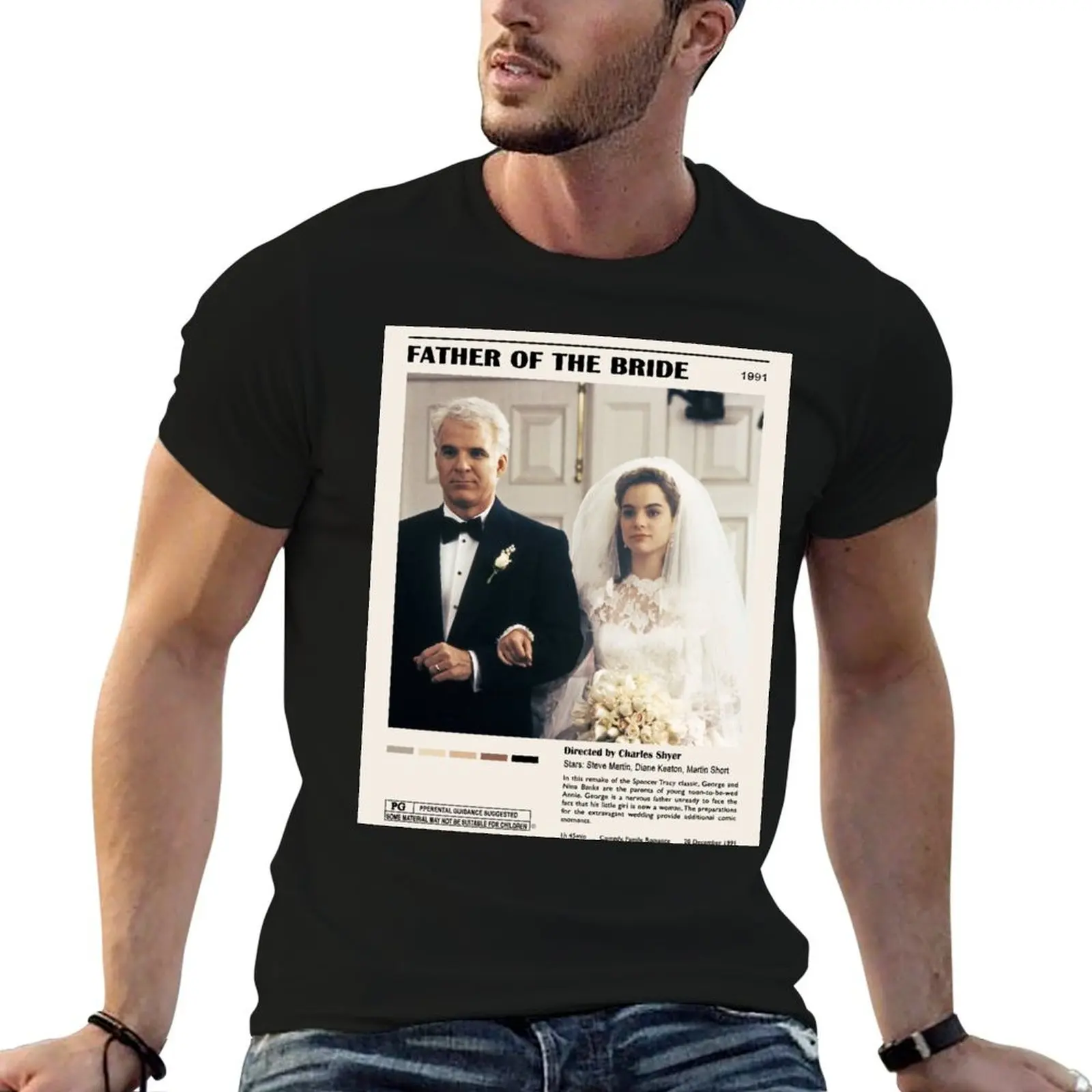 Father of the Bride Poster T-Shirt Festival Party Tee Top