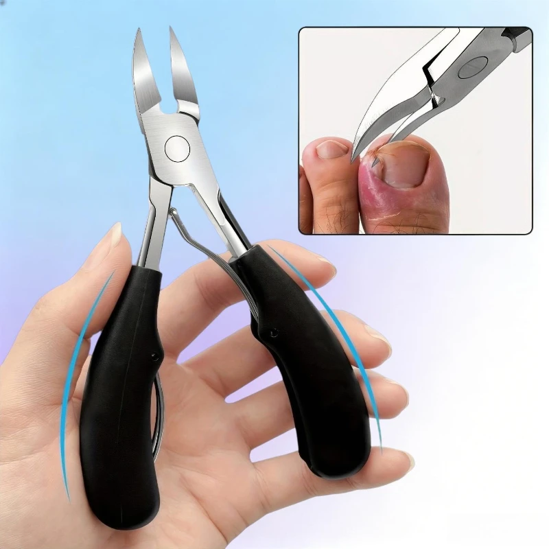 1/11Pcs Set Stainless Steel Ingrown Toenail Pedicure Manicure Tools Kit Heavy‑Duty Thick Nail Clippers Cuticle Nipper Nail Files