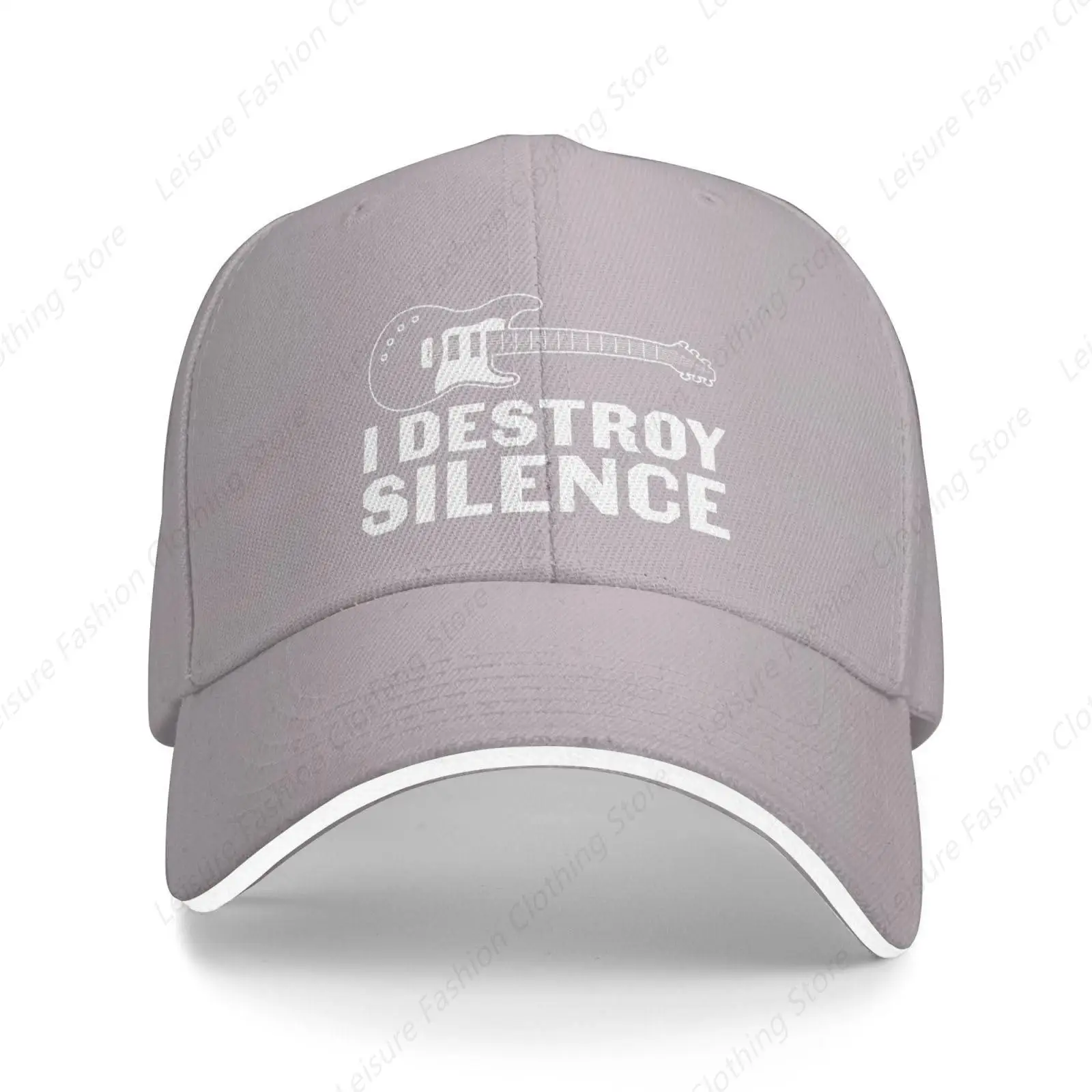 I Destroy Silence Hat Funny Sandwich Trucker Hats Women Men Baseball Cap All Season Outdoor Travel