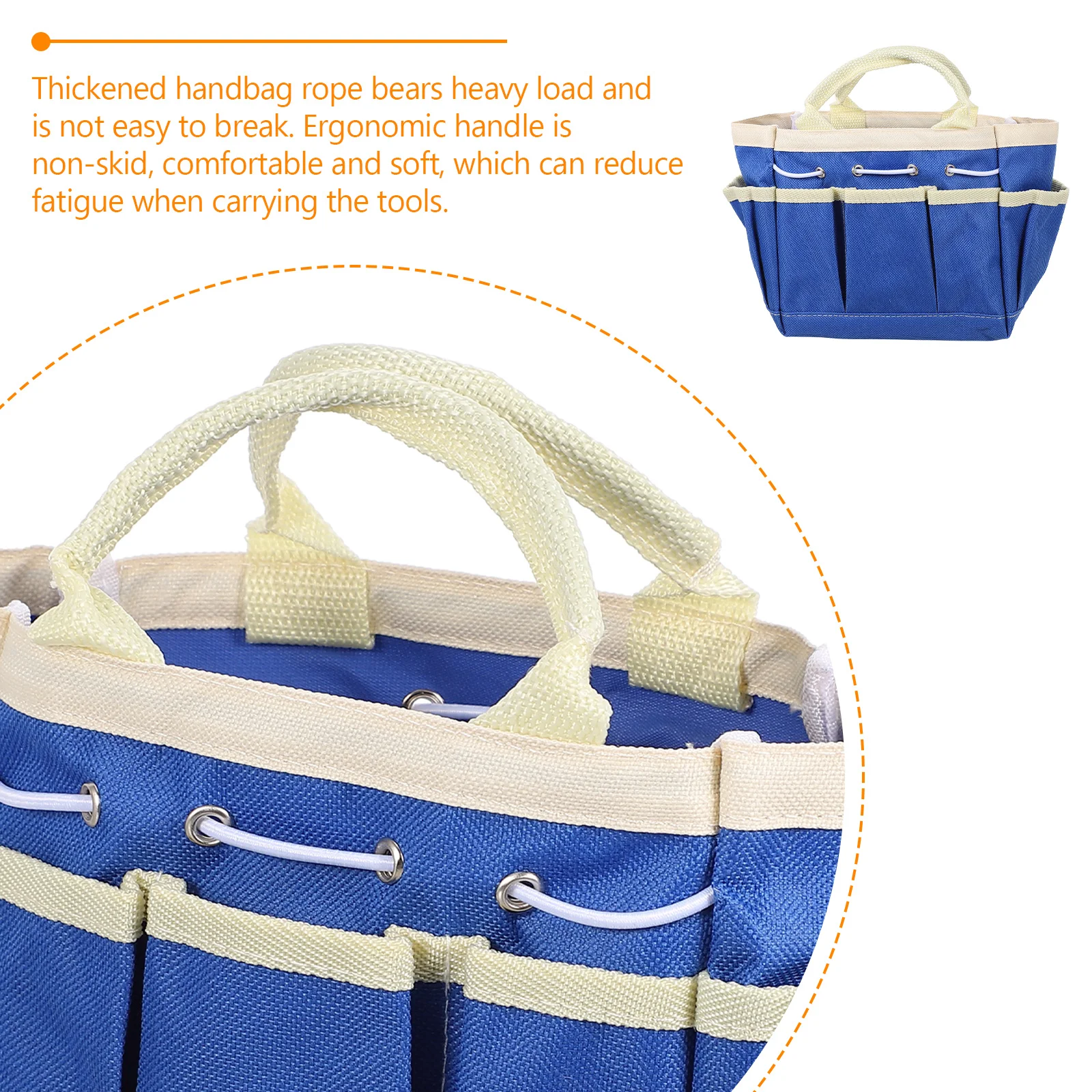 Oxford pano saco de armazenamento de ferramentas de jardim grande capacidade portátil ferramenta tote multi bolso organizador ferramentas de jardinagem recipiente