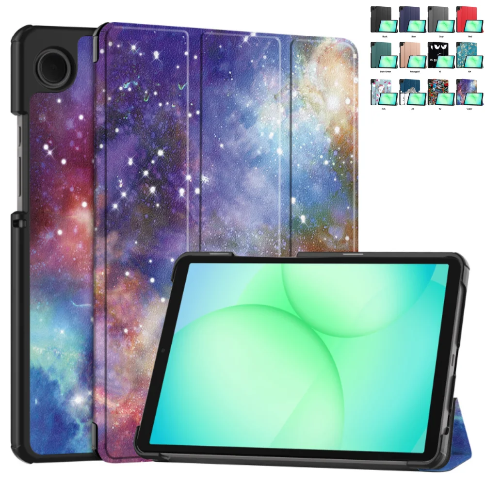 

Case For Samsung Galaxy Tab A11 8.7 inch SM-X130 SM-X135 2025 Tri-fold Caster Hard Shell Tablet Cover for Tab A11 X130 X135 8.7"