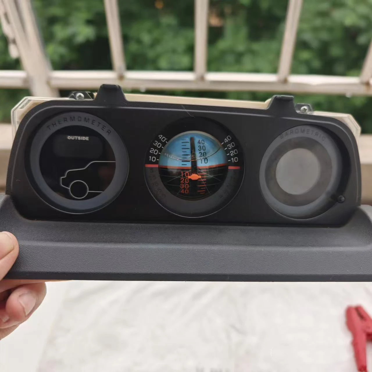 Second-hand Altimeter Inclinometer Central Display for Mitsubishi Pajero Montero MK2 V31 V32 V33 V43 Vice  Control Instrument
