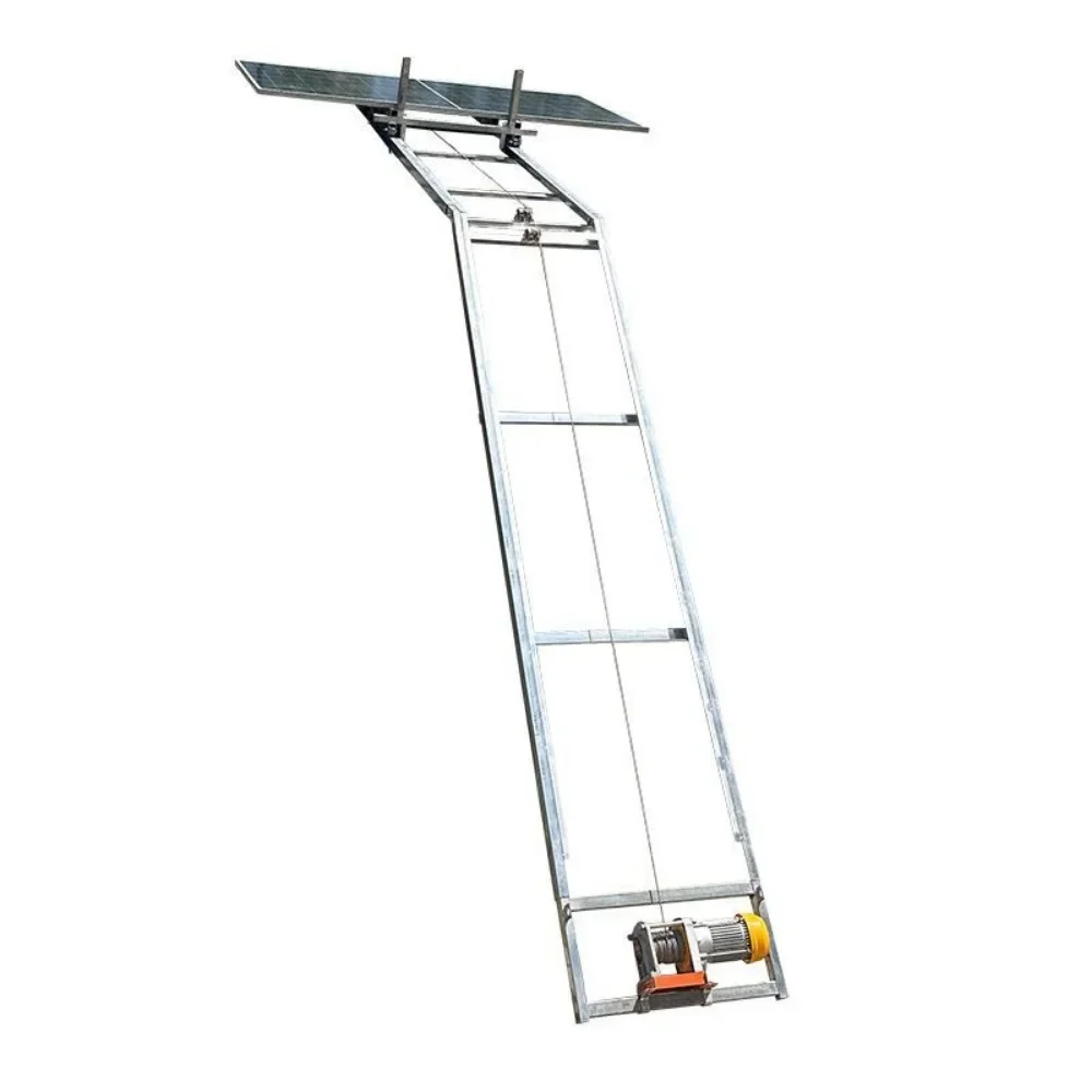 

Sloped roof photovoltaic panel lift small automatic flip
