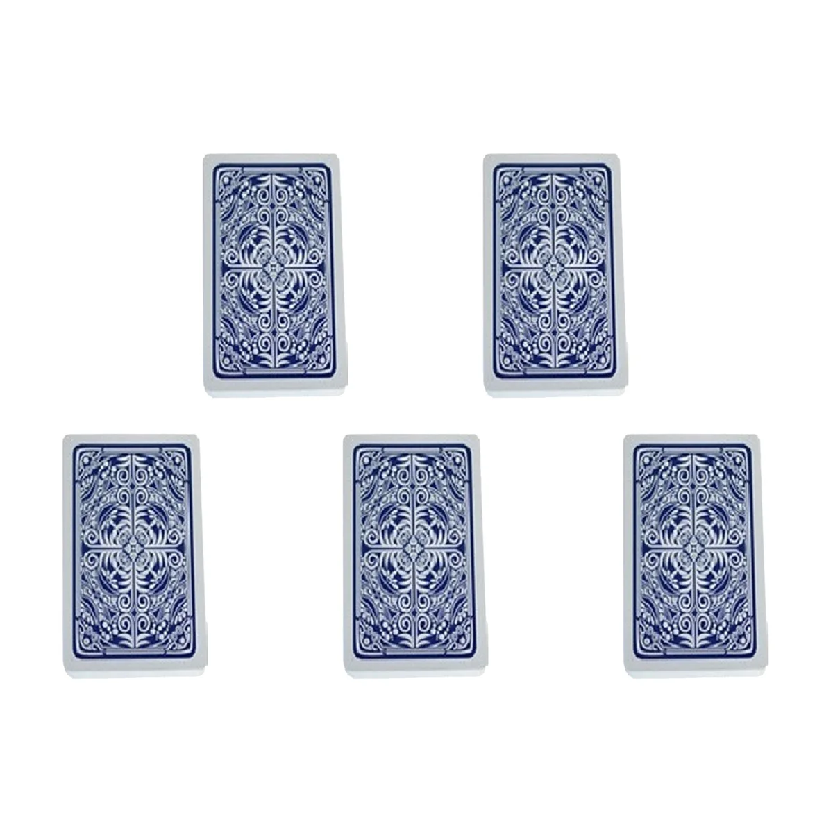 

A44U 5X Poker Cards Waterproof Hold'Em Playing Cards Black Jack Plastic Game Card Poker Game Board Game Card-Blue