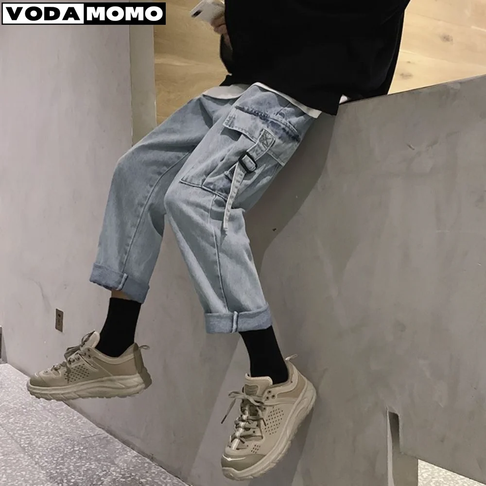 Homens streetwear calças de brim baggy cruz hip hop dos homens calças de brim soltas mulheres calças de namorado de grandes dimensões jeans