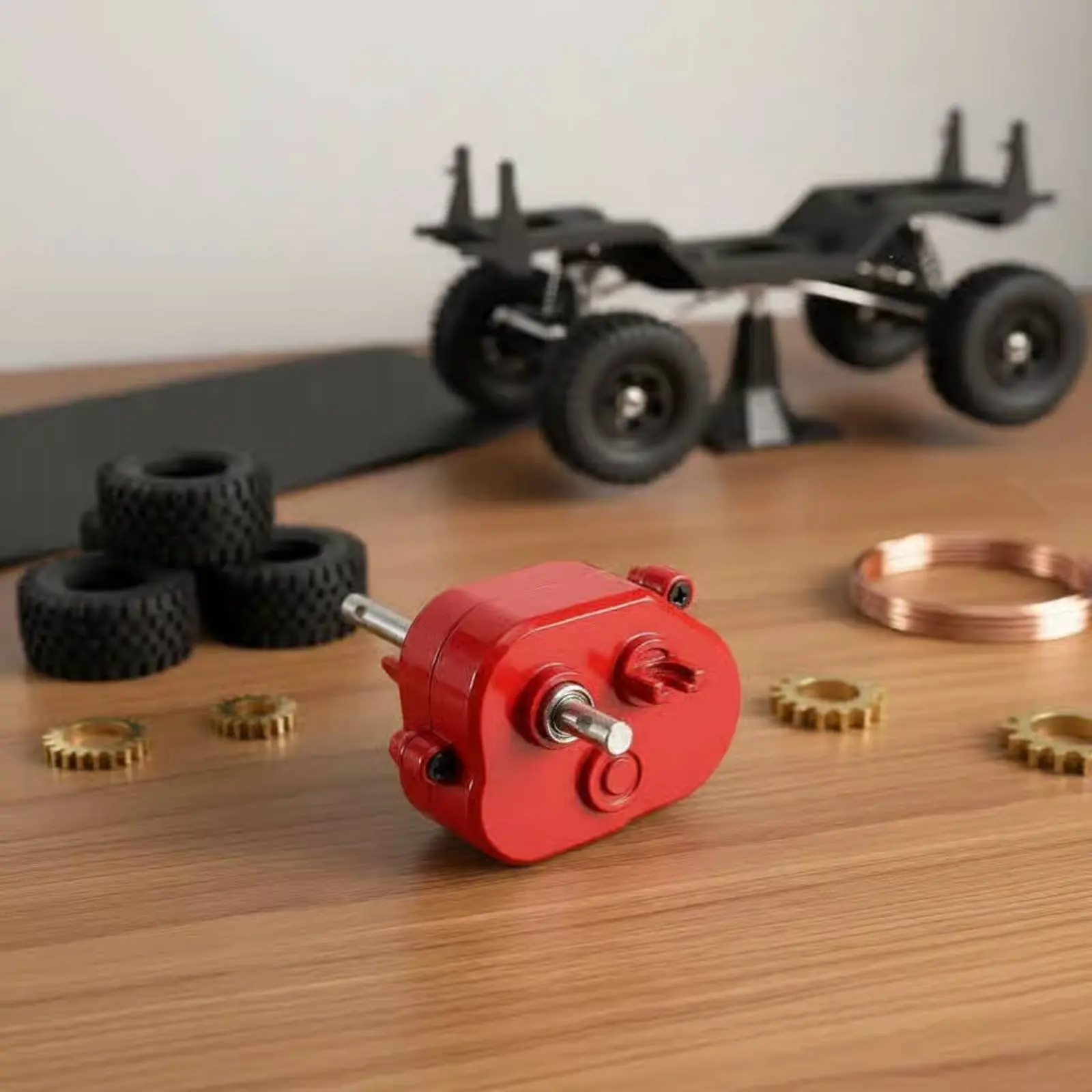 Drive Shaft Gearbox Kit Driveshaft Included RC Car Gearbox Set Metal Gearbox Transmission Assembly Upgraded Gear Upgrade Part