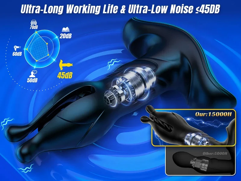 Prostate Massager Anal Vibrator For Men With Thrusting Vibration_voghion.com