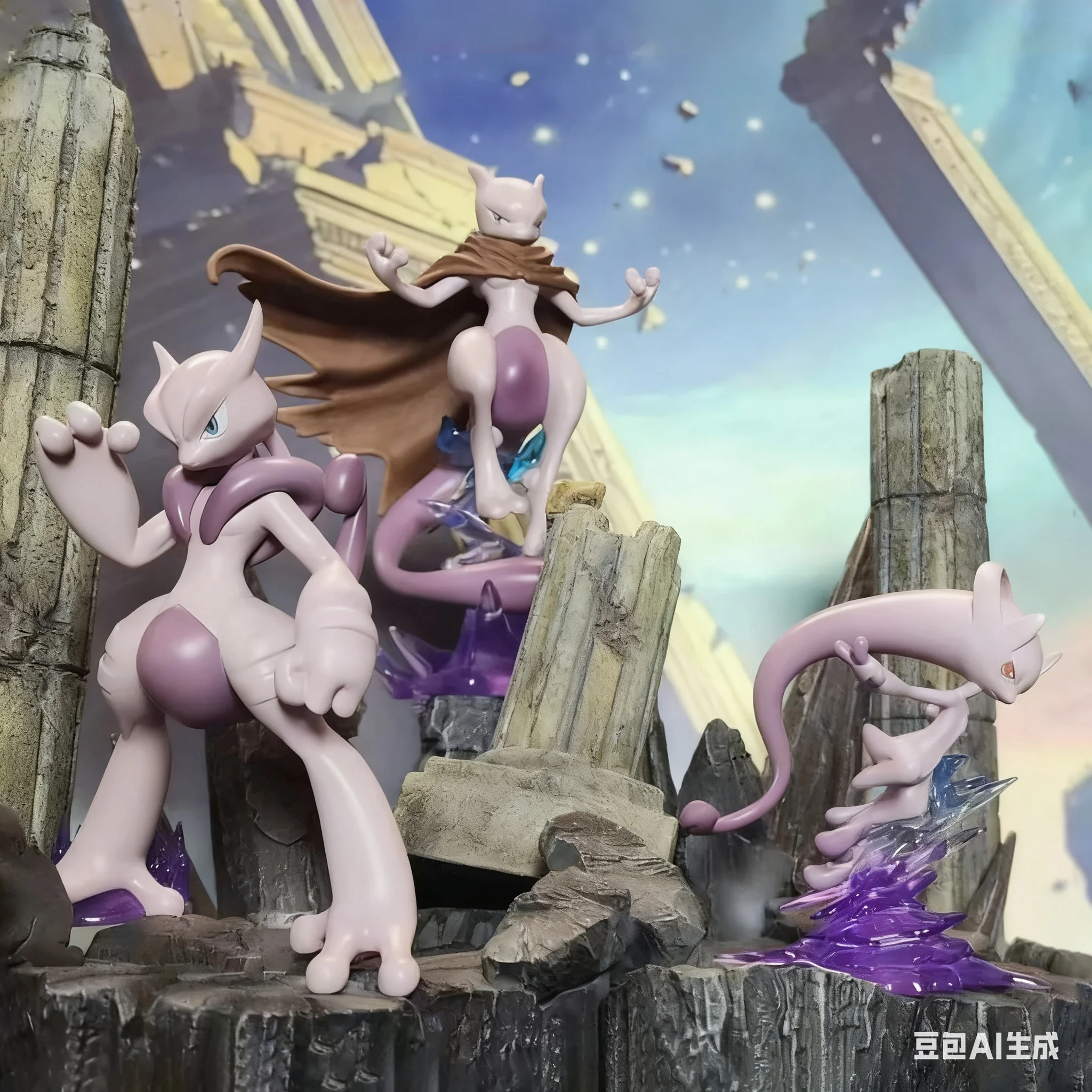 

7,5-12 см аниме фигурка покемона Mega Mewtwo ПВХ фигурки Коллекция Модель игрушки подарки