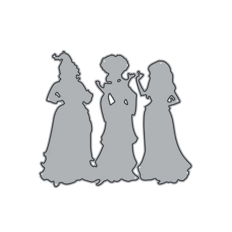 Sanderson Sisters Metal Cutting Dies Halloween Cut Dies for Scrapbooking Card Making Crafts 2024 new