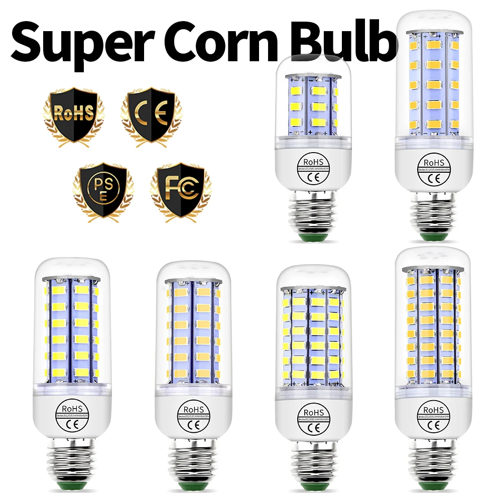 

LED Corn Bulb E27 Spotlight GU10 Light 220V Lamp Led E14 Chandelier G9 Led Lampara For Living Room Energy Saving Lighting B22