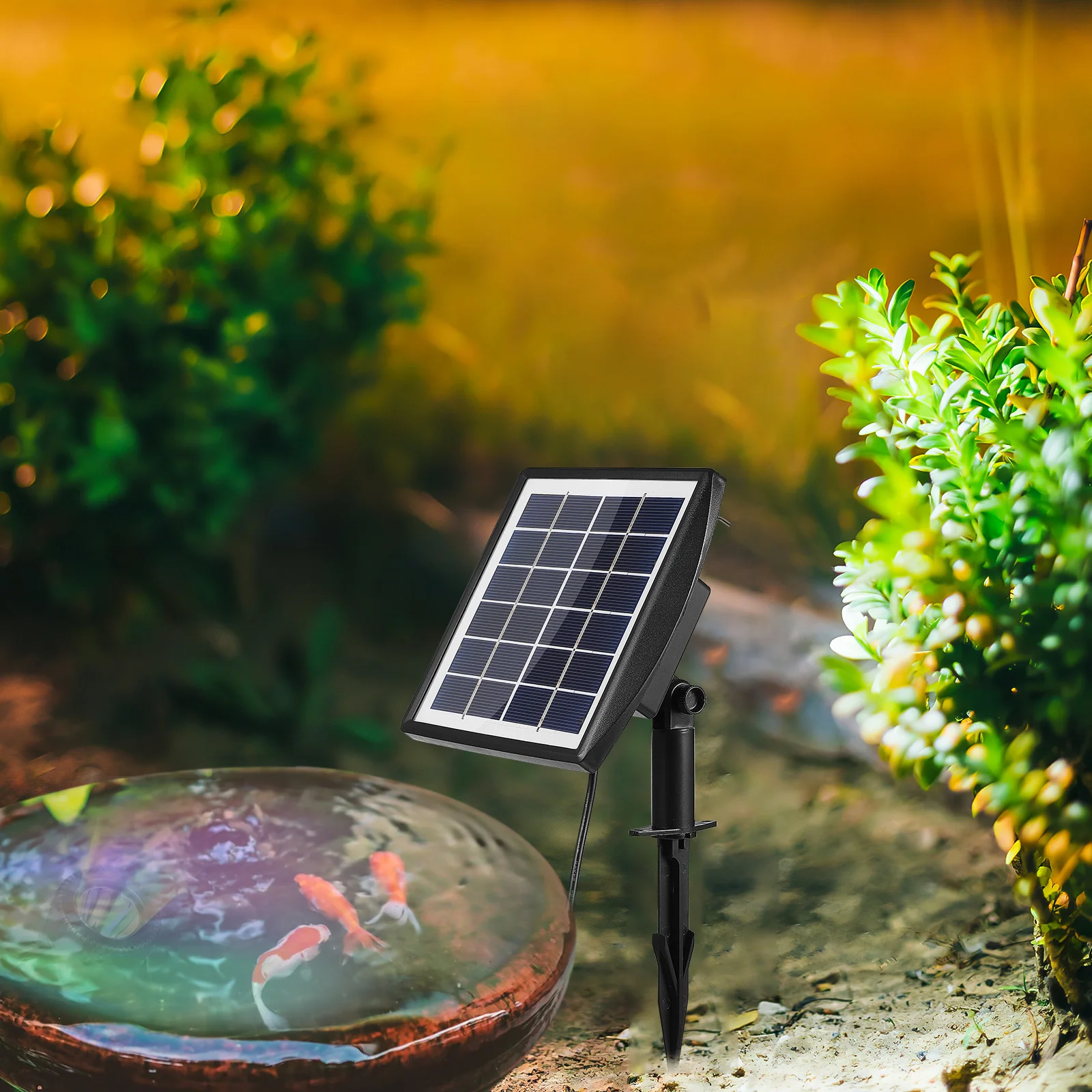 ضوء البركة الشمسية 3 أضواء LED تحت الماء لحمام السباحة والحديقة والساحة وإضاءة ثابتة مقاومة للماء وخيارات ألوان متعددة #4