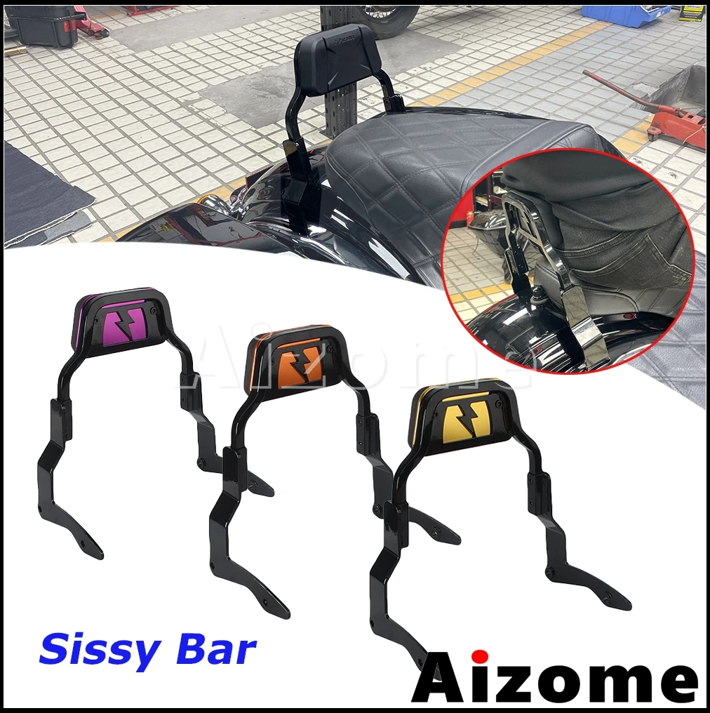 Club Style Passenger Backrest For Harley Electra Glide FLTRK FLTRKSE FLTRXP FLTRXS Motorcycle Detachable Sissy Bar Back Rest