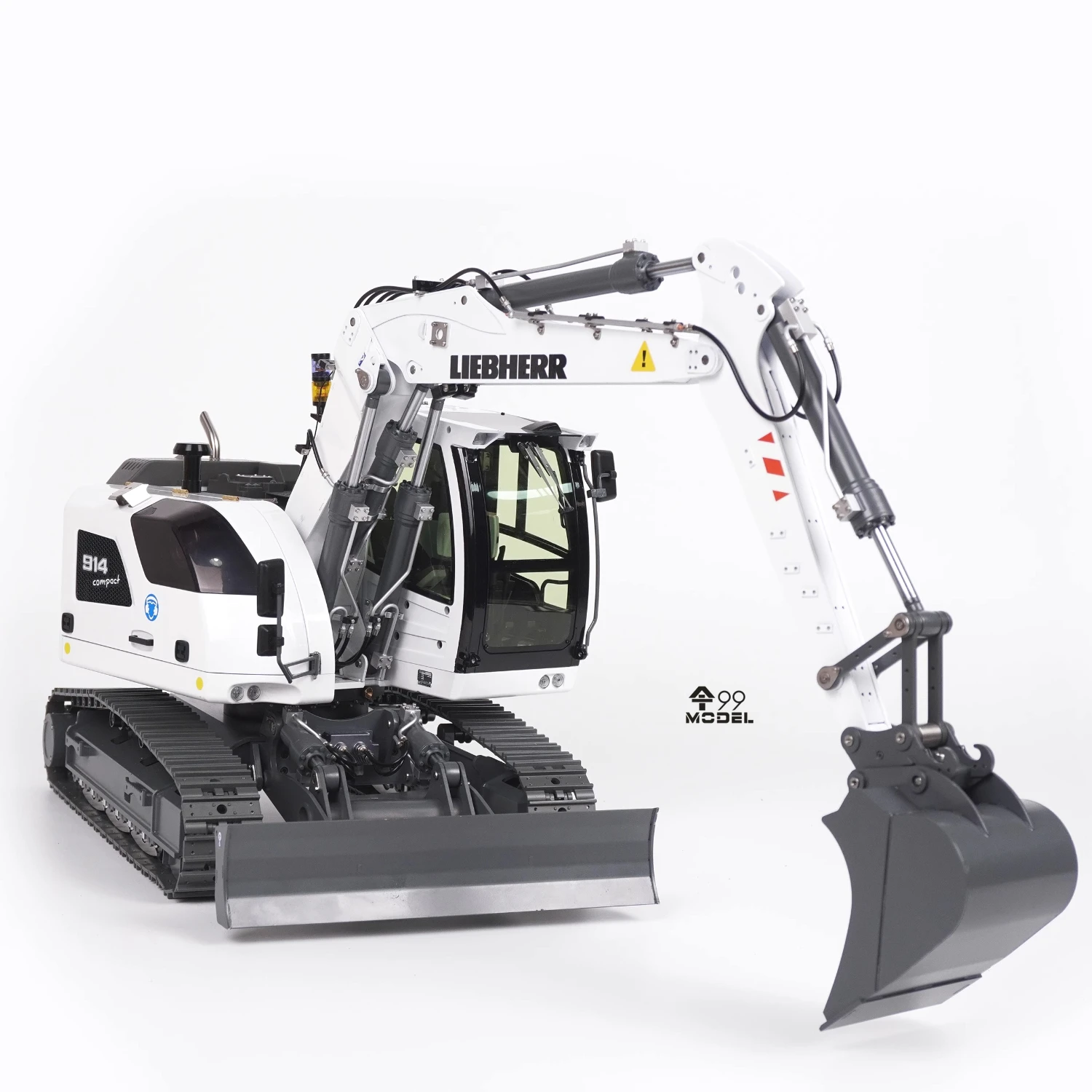 Three-section Arm 914 Excavator 1/14 Hydraulic RC Excavator Metal Model RTR Radio Remote Control with Lighting RC Car Model Toy