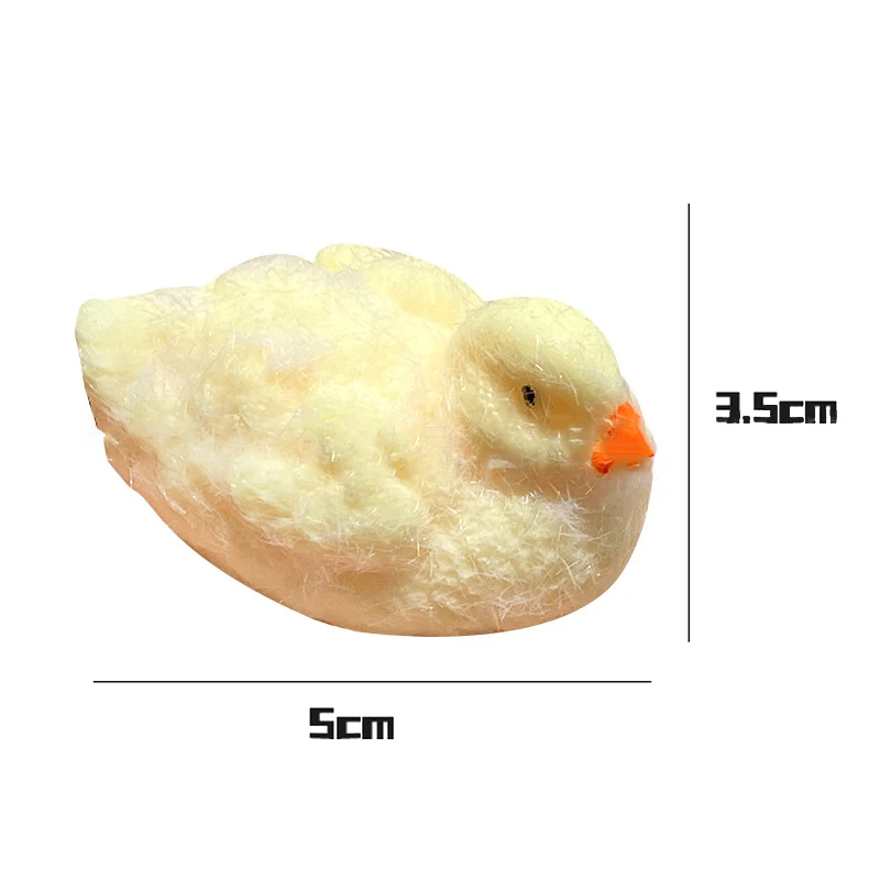 1 pièce fait à la main en Silicone souple mignon canard et nid de canard jouets à presser Squishy pincement soulagement du Stress jouet pour bébé cadeau