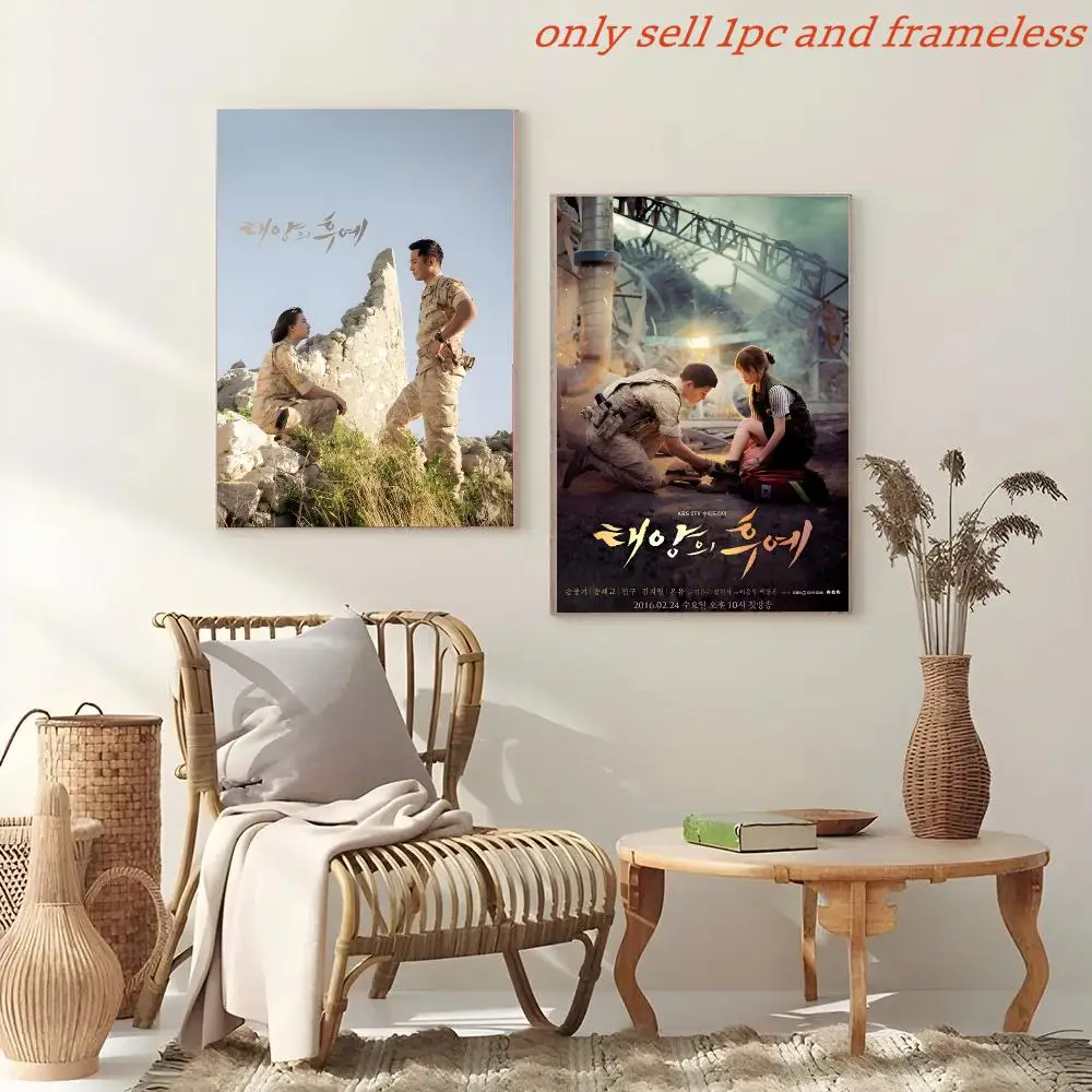 D-Descendants Of The S-Sun Korean Drama Poster Painting And Print Wall Art Picture For Home Room Decor Gifts