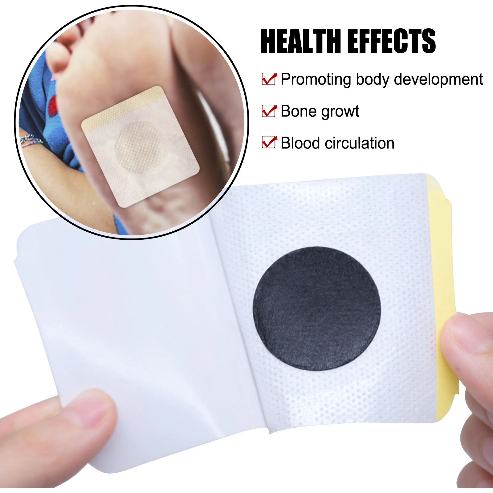 South Moon Height Growth Patch Promote Bone Growth Plantar Acupoint Stimulation Foot Sticker Long Stature Increase Health Patch