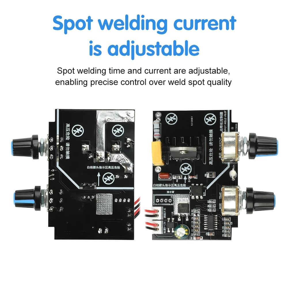 40A Spot Welder Control Module spot welding controller Adjustable Time&Current Solid-State Relay Control Spot Welder Accessories