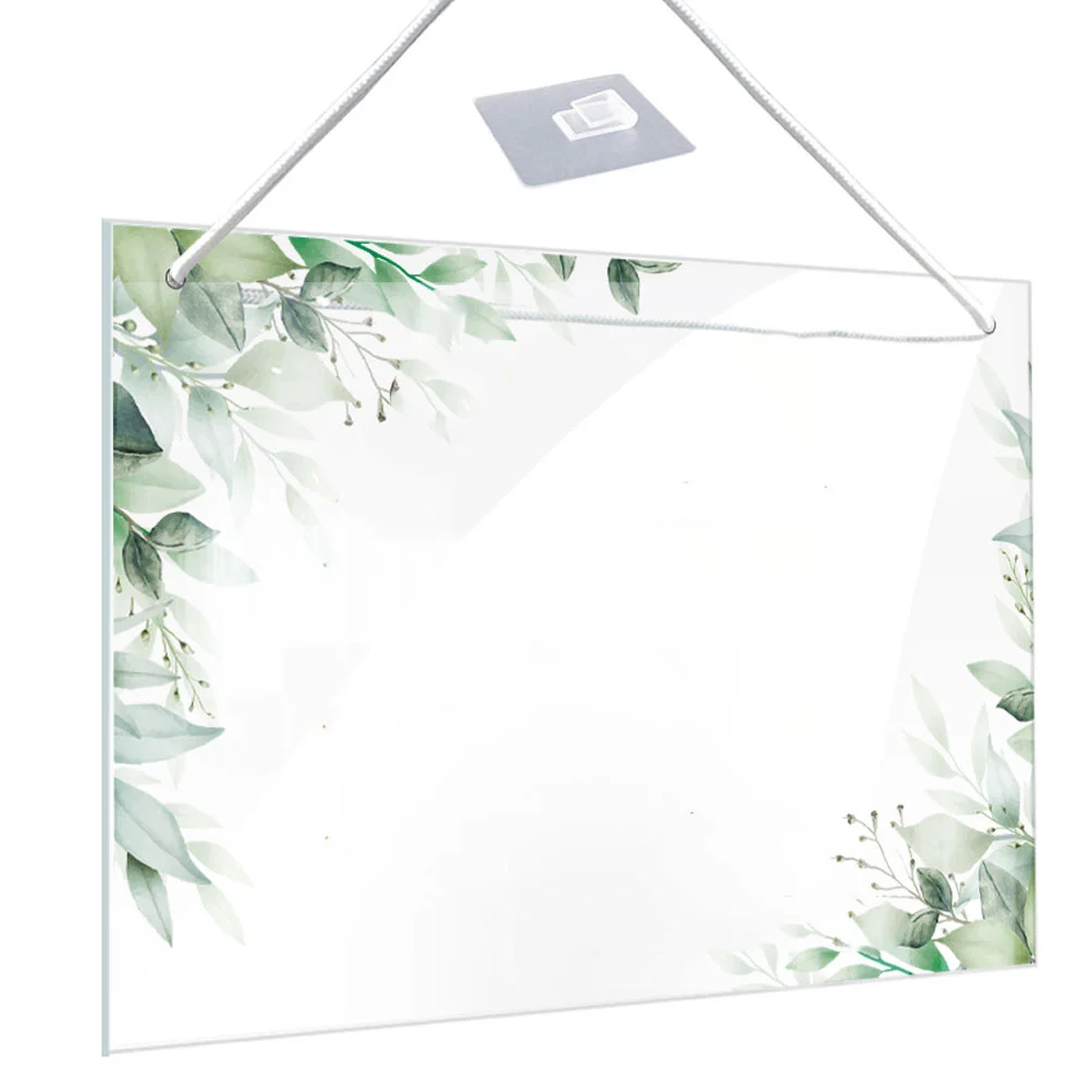 Quadro em branco para escrever, Acrílico Writing Board, Dry Erase Message Board