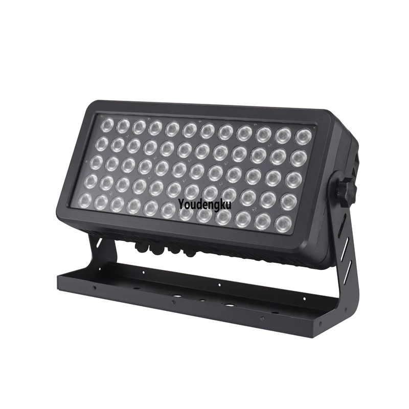 2pcs Stage Light 60*10W 4-in-1 rgbw city color dmx wall washer led light outdoor with 5 degree beam angle 60m distance effect