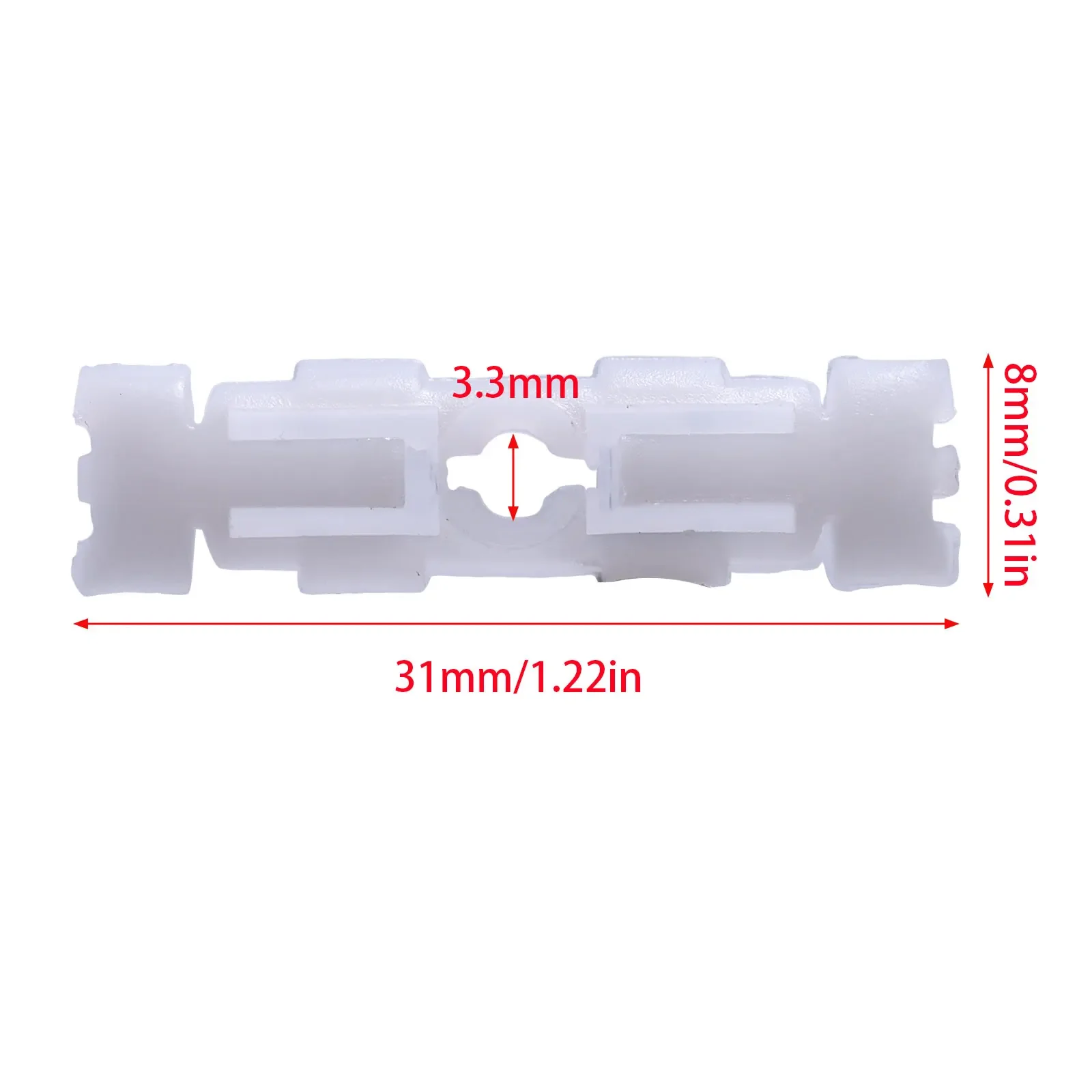 1H0853733B 191853733A Roof Gutter Trim Moulding Clips Rain Channel Retainer Fastener For VW Golf Jetta GTI Caddy Passat B3 B4