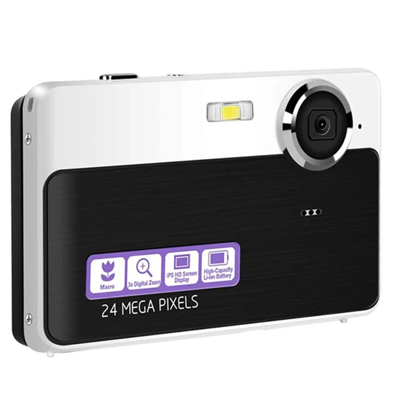 24 Million Digital Camera 2.4inch Lcd Rechargeable HD Digital Camera Compact Pocket Cameras With 3X Zoom For Students/Adults