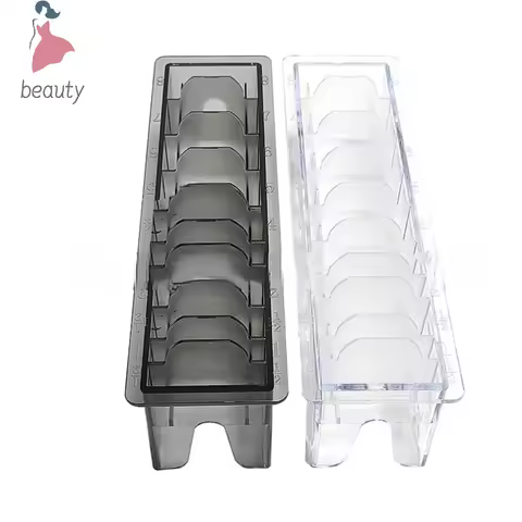 10Grid Guide Limit Comb Cover Storage Box Hair Clipper Rack Holder Organizer Case Salon Barber Tools For General