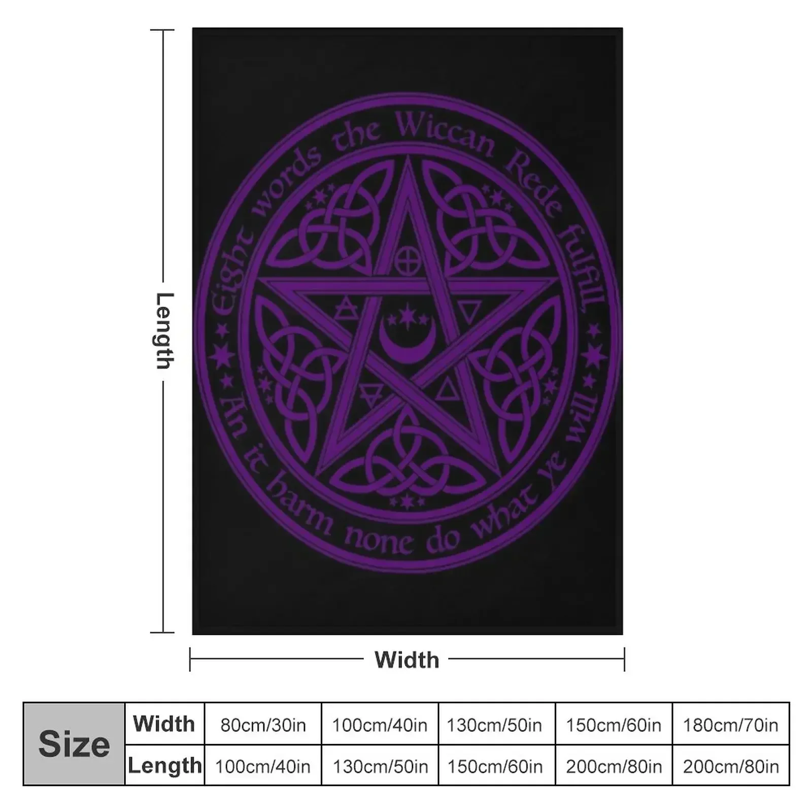 Celtic Pentacle Throw Blanket Luxury St Personalized Gift Soft Beds Nap valentine gift ideas Designers Blankets