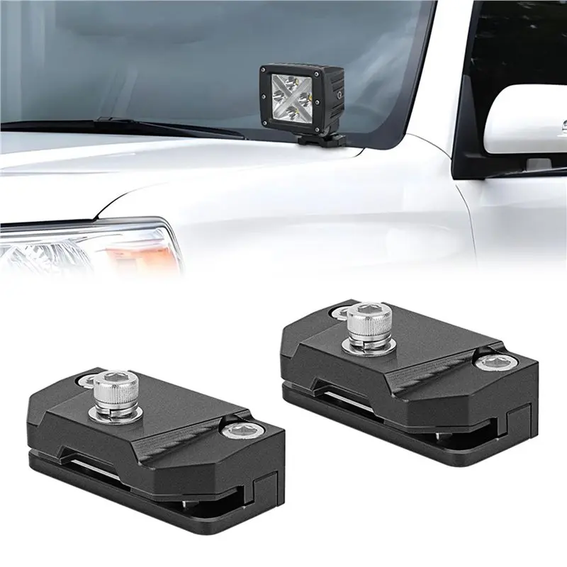 THIVN-2X Car Lights Bracket Car Hood Mounting Holder Light Work Bar Led Mount Clamp For SUV Autos Universal