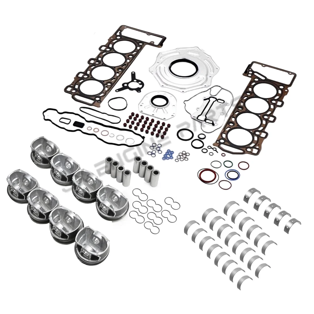 M176 M177 Engine Main ConRod Bearing Gasket Piston Set For Mercedes-Benz 4.0 AMG S Maybach GLS600 S580 S560 C63 S63 E63 G63 4.0L