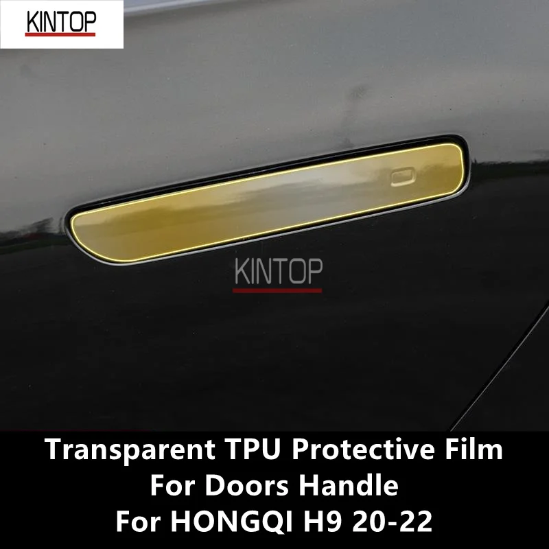 

For HONGQI H9 20-22 Doors Handle Transparent TPU Protective Film Anti-scratch Repair Film Accessories Refit