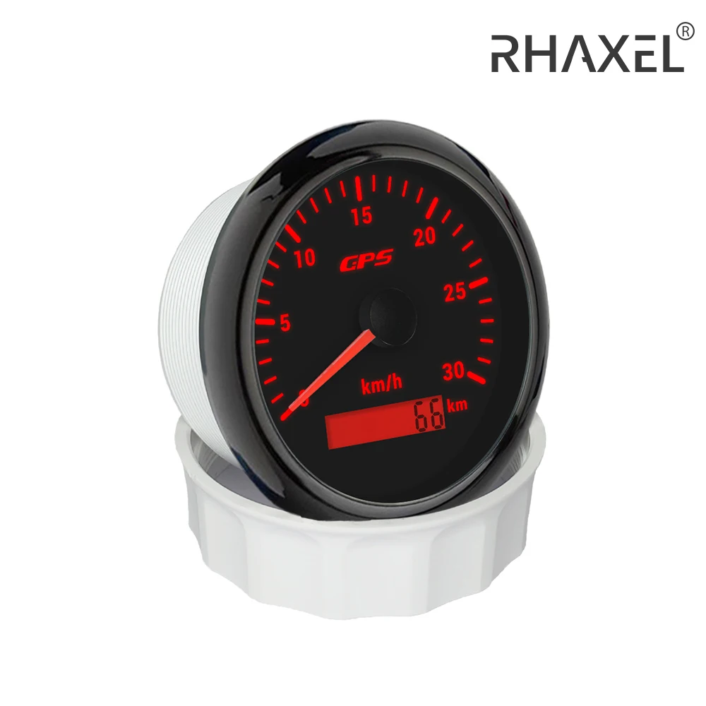 

RHAXEL 85 мм (3 3/8 дюйма) MPH GPS-спидометр 160MPH с Total Meilage, 8 цветов, подсветка 12 В 24 В для гоночных авто яхт