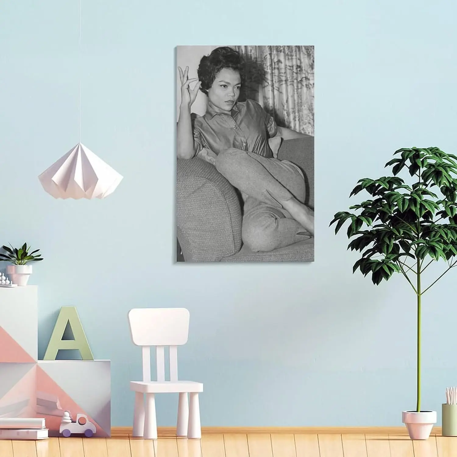 ملصق مطبوع عتيق باللونين الأبيض والأسود من Eartha Kitt (2) أعمال فنية من القماش ملصق غرفة جمالية جدار الفن يطبع المنزل الحديث