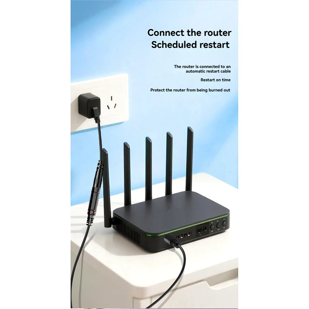 Automatic Restart Rebooter Router Port For Wifi Reset 72 Hours DC5.5X2.1Mm Cable For Wifi Bridge/Repeater Router