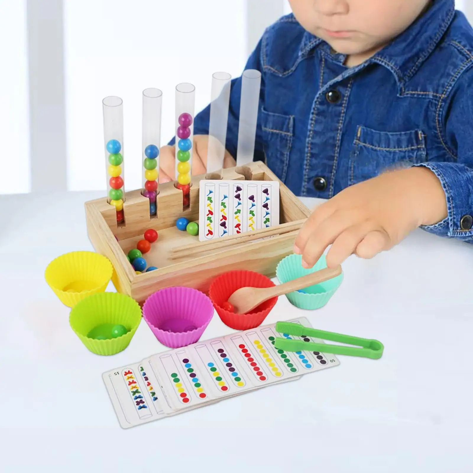 Beads Game Early Education Toys Montessori Toy for Toddler Girls and Boys