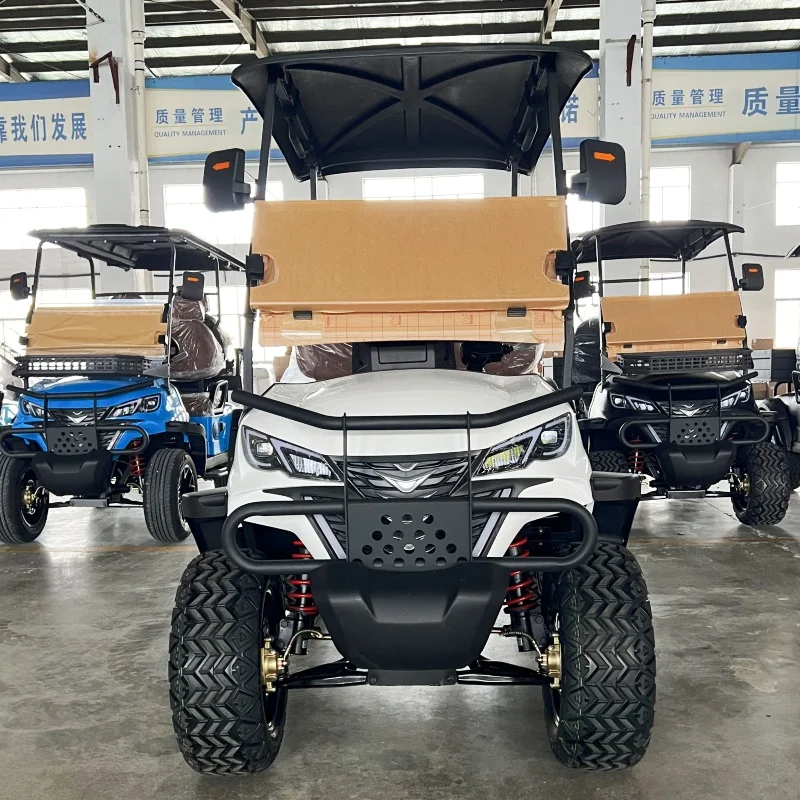 Garden Off Road Villa 48v/72v Electric Golf Cart Street Legal 2 4 6 Seater 5kw Lithium Golf Kart Buggy Hunting Golf Cart