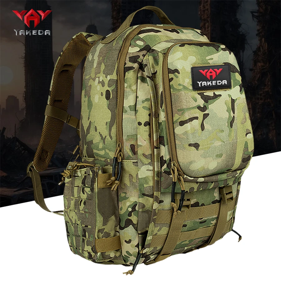 

Рюкзак YAKEDA с волшебной клейкой сумкой для хранения, большой вместимости, с фиксированными ремнями.