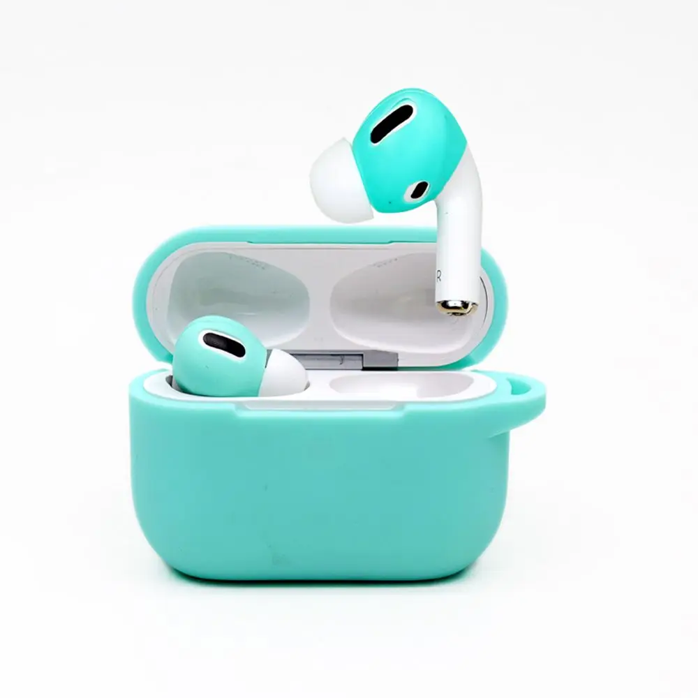 غطاء جراب سماعة أذن من السيليكون لسماعات Airpods Pro ، أطراف سماعة أذن ناعمة رفيعة للغاية ، سماعة أذن مضادة للانزلاق لسماعات Apple AirPods Pro ، 2