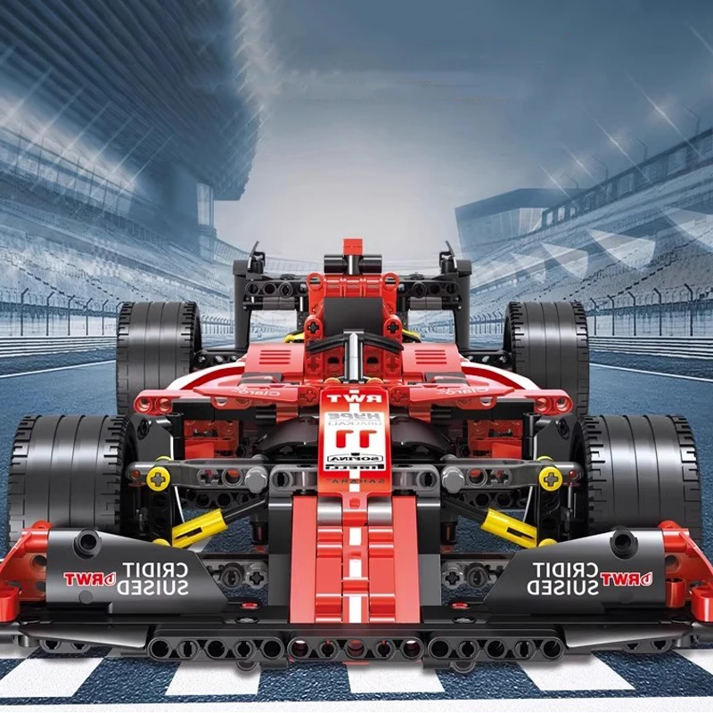 1280PCS Technical Formula Racing Car Building Blocks Red F1 Supercar City Vehicle MOC 42141 Set Bricks Toys For Children Gifts