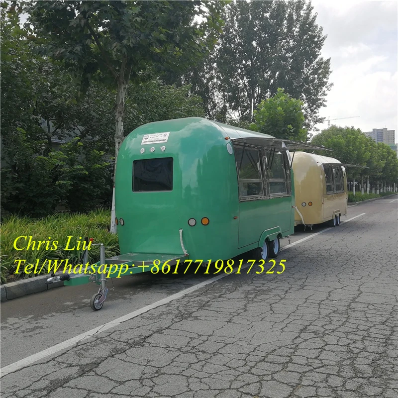 Reboque móvel de comida rápida, cachorro-quente, café, bar, bolha, chá, caminhão de comida, quiosque móvel de venda de cozinha
